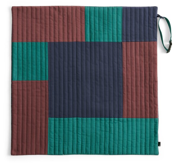 HAY Cestovní deka pro psy, Burgundy / Green / Blue