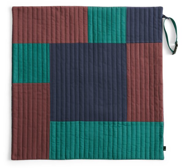 HAY Cestovní deka pro psy, Burgundy / Green / Blue