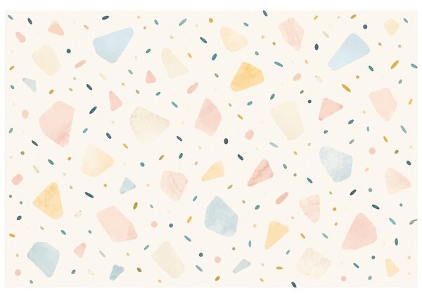 Tapeta pastelové terrazzo tvary