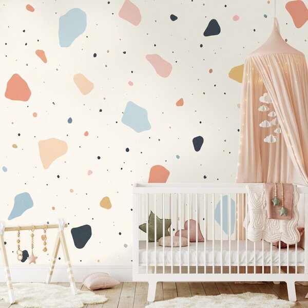 Fototapeta pastelové terrazzo tvary