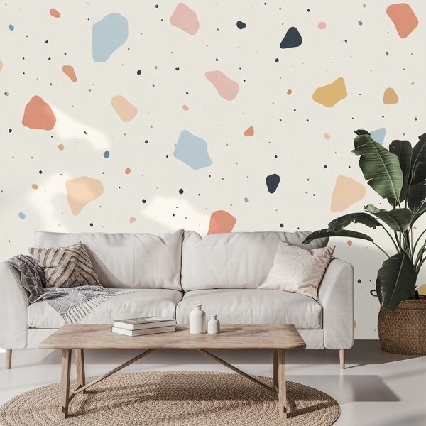 Fototapeta pastelové terrazzo tvary