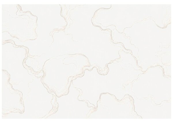 Tapeta minimalistické béžové vlnité linie