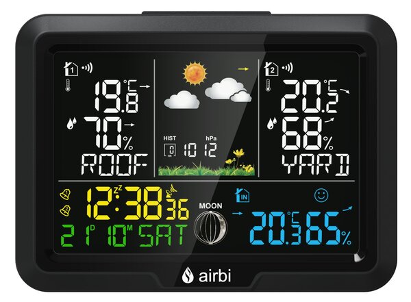 Airbi Domácí meteostanice Duo Color