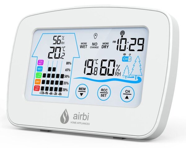 Airbi Bezdrátový teploměr s vlhkoměrem Control