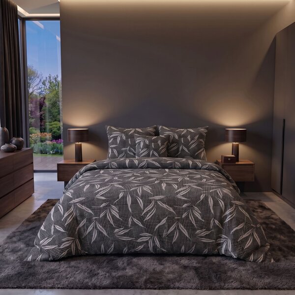 Kvalitex Bavlněné povlečení renforcé OSAKA šedá 1x 140/220, 1x 70/90cm