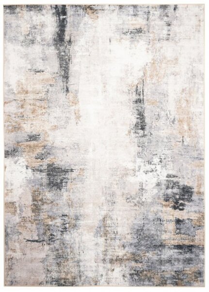 Makro Abra Kusový koberec FLANNEL PRINTED JZ-1113 Abstraktní krémový šedý Rozměr: 120x170 cm