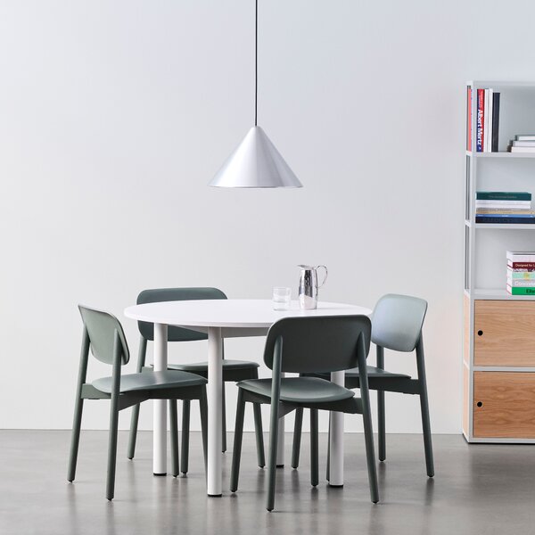 HAY Jídelní židle Soft Edge 45, Black / Dusty Green