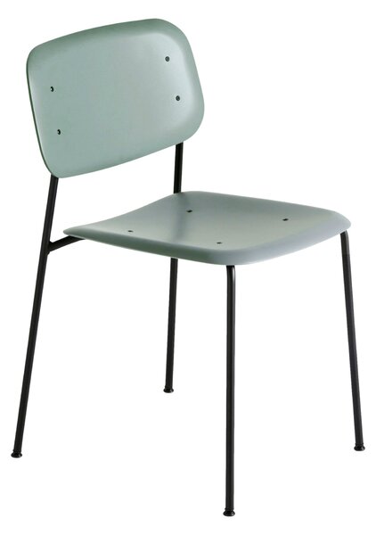 HAY Jídelní židle Soft Edge 45, Black / Dusty Green