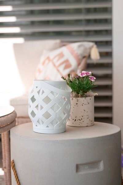 LED lucerna Flame White 16 cm