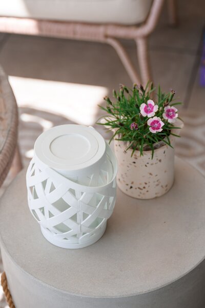 LED lucerna Flame White 16 cm