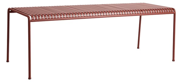 HAY Zahradní stůl Palissade, Iron Red, 82 x 90