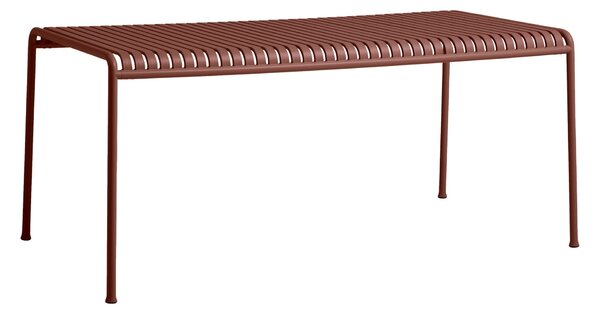 HAY Zahradní stůl Palissade, Iron Red, 82 x 90