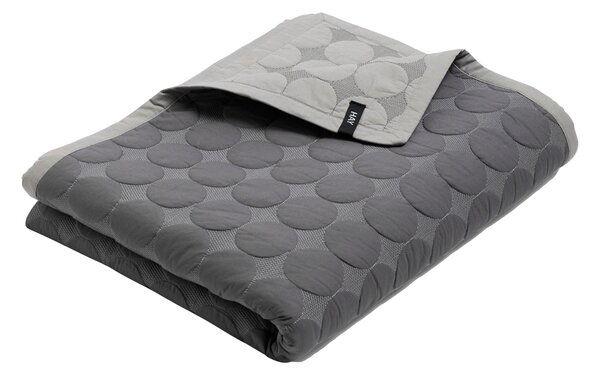HAY Přehoz na postel Mega Dot (Organic), Dark Grey, 235 x 245