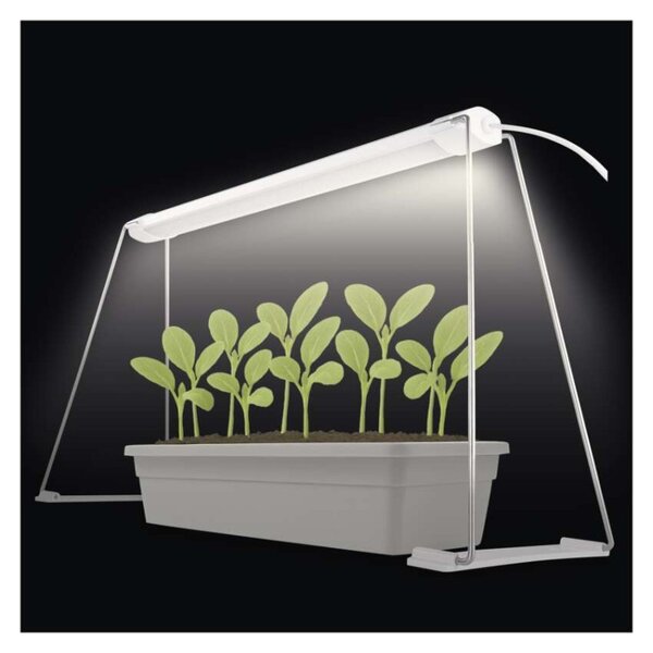 EMOS LED GROW pěstební lampa na sazenice 15W, časovač, bílá