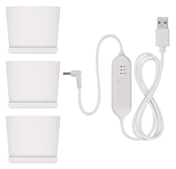 EMOS LED GROW pěstební lampa 7W, časovač, stmívatelná, bílá