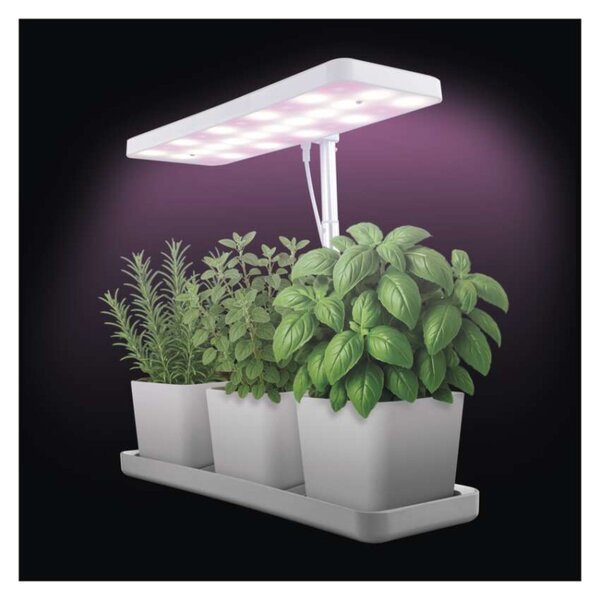 EMOS LED GROW pěstební lampa 7W, časovač, stmívatelná, bílá