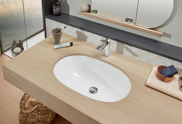 Villeroy & Boch O.novo - Umyvadlo pod desku 530x320 mm s přepadem, alpská bílá 41625001