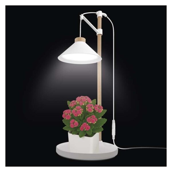 EMOS LED GROW pěstební lampa 7 W, časovač, bílá 1538900050