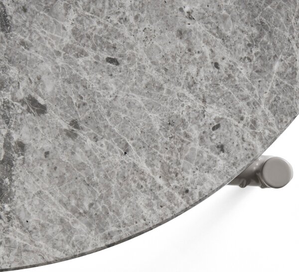 HAY Odkládací stolek Rebar, Ø45x40, Grey Marble