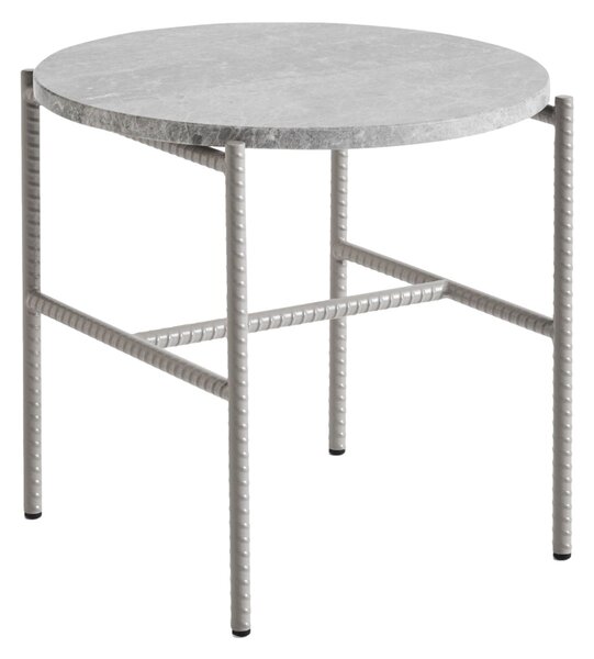 HAY Odkládací stolek Rebar, Ø45x40, Grey Marble