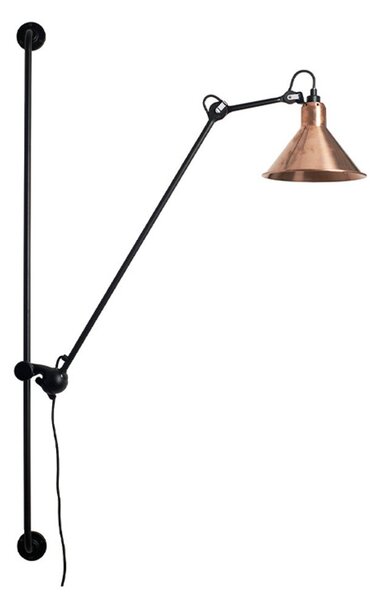 Nástěnná Svítidla Lampe Gras, Černá, Obývací pokoj, Kov, Industriální design