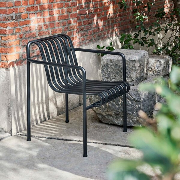 HAY Zahradní židle Palissade Dining Armchair, Anthracite