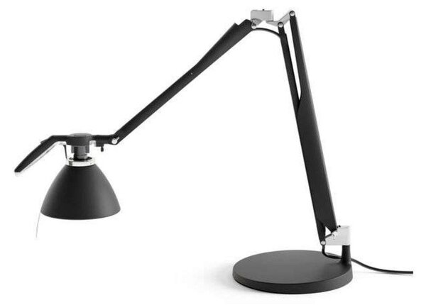 Stolní lampa Fortebraccio, černá, nastavitelná