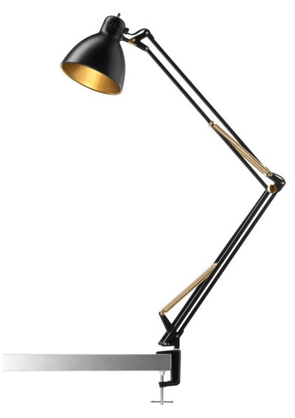 Stolní lampa NORDIC LIVING, Zlatá / mosazná, Pracovna, Hliník