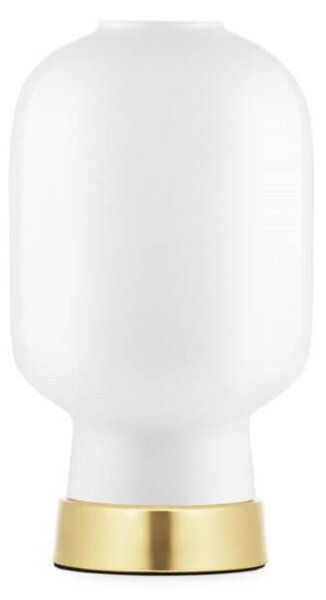 Stolní lampa Normann Copenhagen, Bílá, Obývací pokoj, Sklo