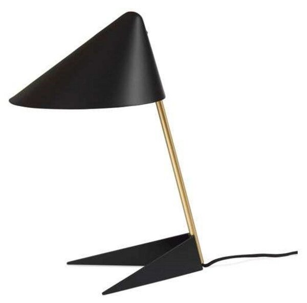 Stolní lampa Warm Nordic, Ambience, Černá, Obývací pokoj, Kov, Design