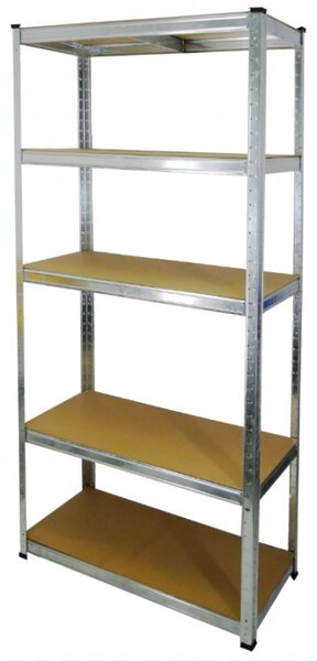 Akciový balíček - Kovový regál Economy 180x90x40 + plastové úložné boxy 15 kusů