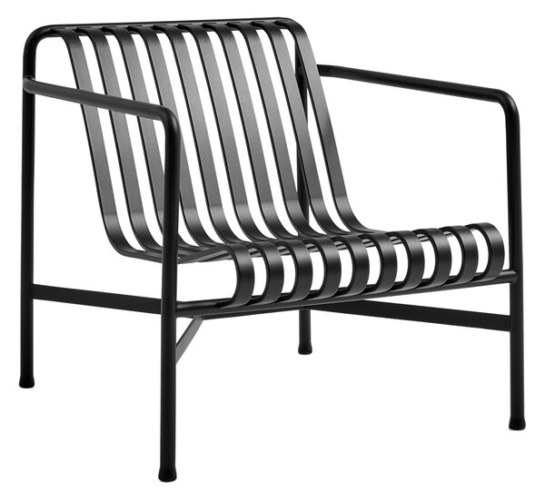 HAY Zahradní křeslo Palissade Lounge Low, Anthracite