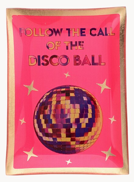 Skleněný talíř Disco