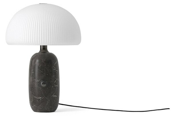 Stolní lampa Vipp, stmívatelné, Šedá, Obývací pokoj, Sklo