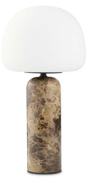 Stolní lampa Northern, stmívatelné, Hnědá / Rezavá, Obývací pokoj, Sklo