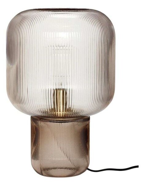 Stolní lampa Hübsch, Šedá, Obývací pokoj, Sklo