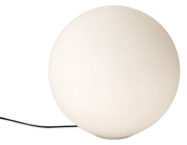 Stolní lampa Artemide, Dioscuri, stmívatelné, Bílá, Obývací pokoj, Sklo, Design