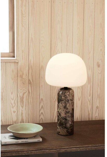 Stolní lampa Northern, stmívatelné, Hnědá / Rezavá, Obývací pokoj, Sklo