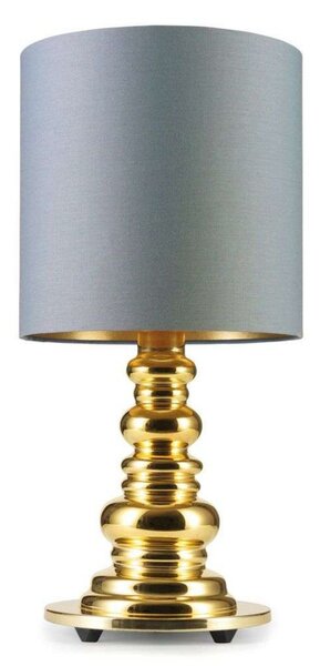Stolní lampa DESIGN BY US, Šedá, Obývací pokoj, Sklo