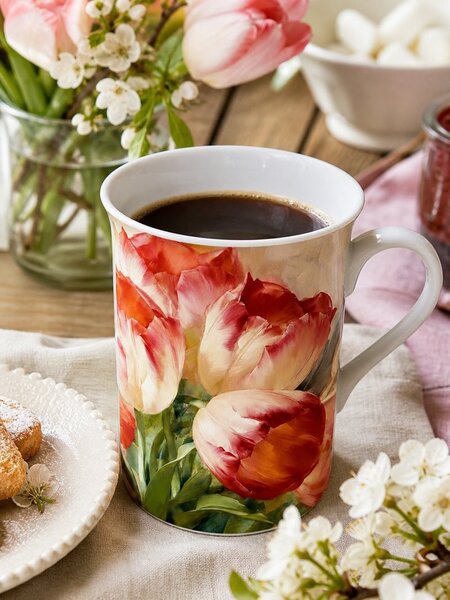 Porcelánový hrnek - tulipány 200ml 2000501