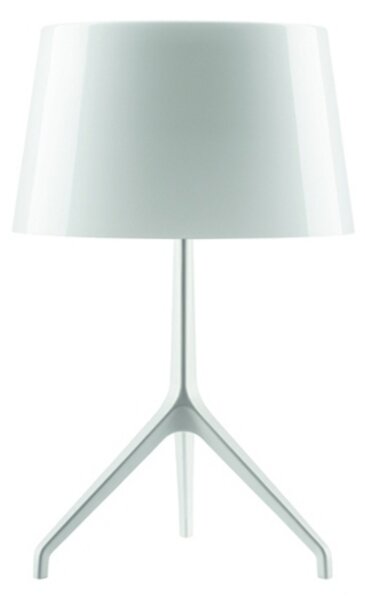 Stolní lampa Foscarini, stmívatelné, Bílá, Obývací pokoj, Hliník