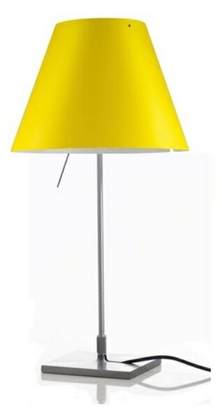 Stolní lampa Luceplan, Žlutá, Obývací pokoj, Hliník