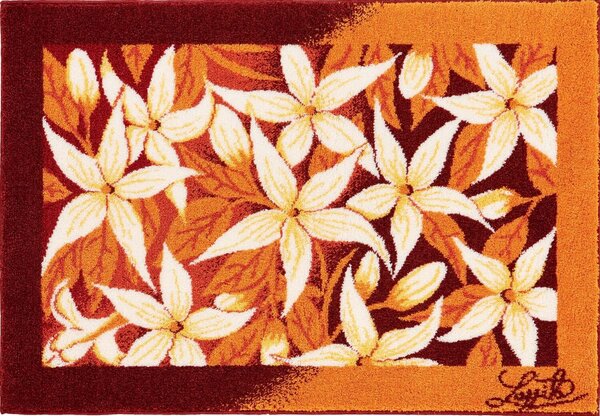 GRUND JASMINE - Koupelnová předložka oranžová Rozměr: 60x60 cm