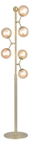Stojací Lampa Halo Design, Zlatá / mosazná, Obývací pokoj, Kov