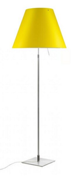 Stojací Lampa Luceplan, Žlutá, Obývací pokoj, Hliník