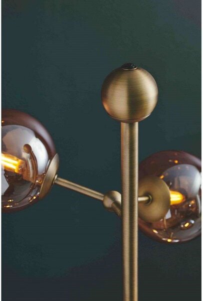 Stojací Lampa Halo Design, Zlatá / mosazná, Obývací pokoj, Kov