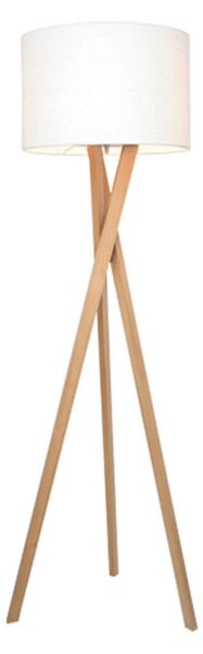 Stojací Lampa By Rydéns, Bílá, Obývací pokoj, Dřevo
