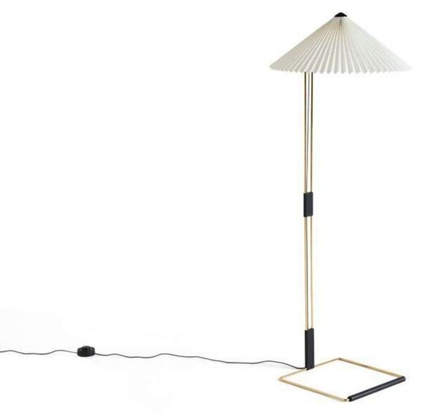 Stojací Lampa HAY, stmívatelné, Bílá, Obývací pokoj, Kov