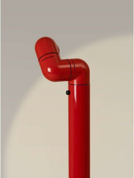 Stojací Lampa Santa & Cole, stmívatelné, Červená, Obývací pokoj, Kov