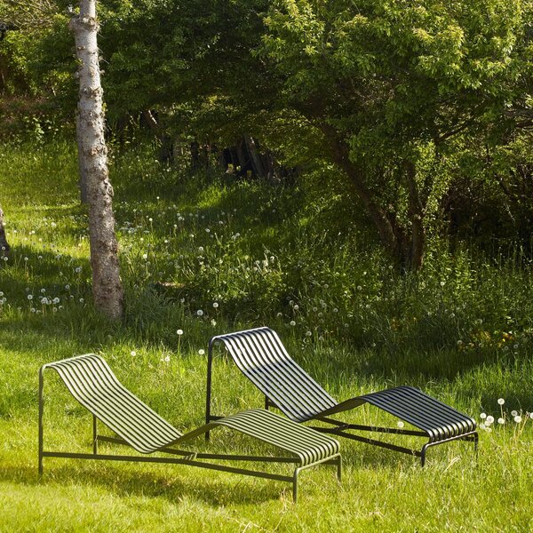 HAY Zahradní lehátko Palissade Chaise Longue, Olive